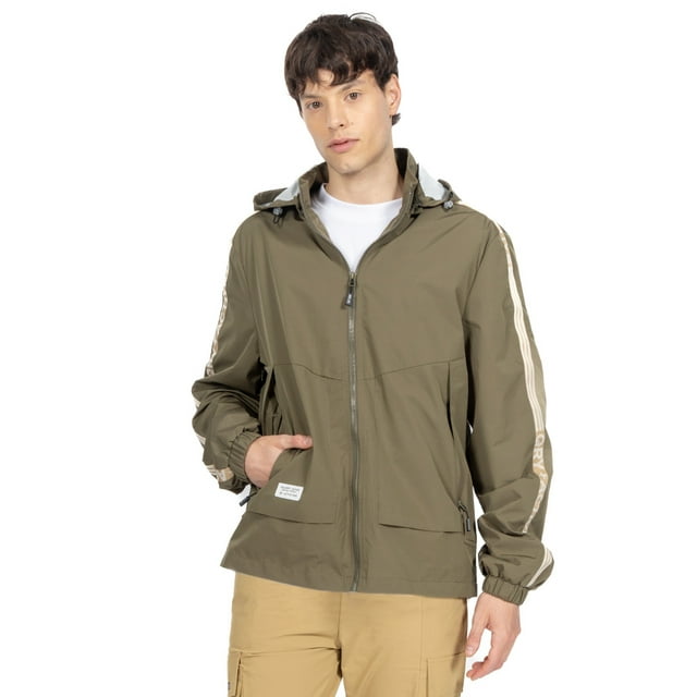 Chamarra Quarry Rompevientos Regular fit con Capucha Ajustable Para Hombre