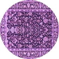 thumbnail image 1 of Ahgly Company Indoor Round Persian Purple Traditional Area Rugs, 3' Round, 1 of 4