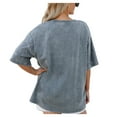 thumbnail image 4 of Women's-Gameday Couture  Gray CF Montreal Oversized Mini Rhinestone Classic T-Shirt, 4 of 5