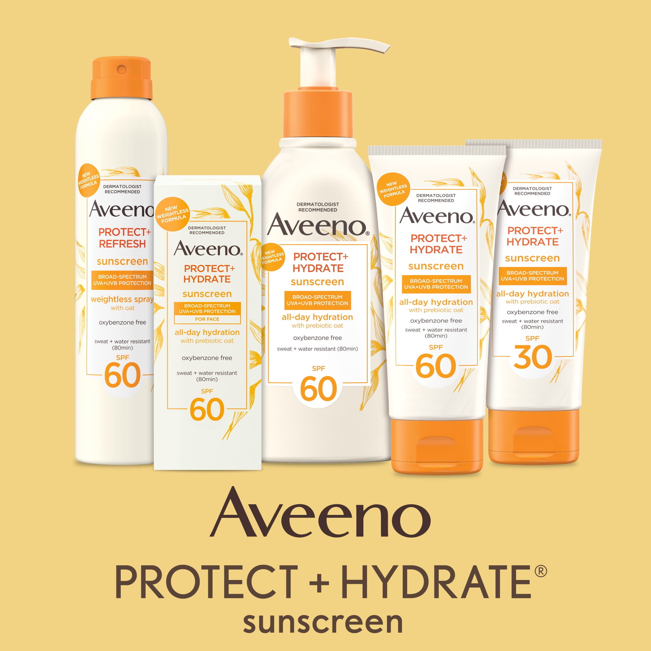 Aveeno Protect + Hydrate Body Sunscreen Lotion with SPF 60, 3.0 fl. oz