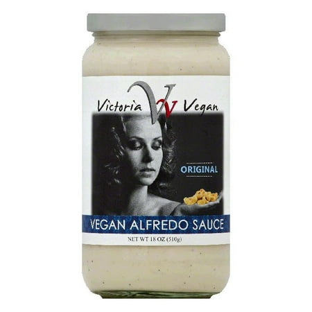 Victoria Vegan Original Vegan Alfredo Sauce, 18 OZ (Pack of
