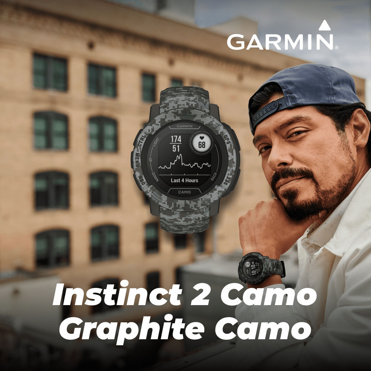 Garmin Instinct 2 Solar Tactical Edition GPS Rugged Outdoor Smartwatch,  Coyote Tan with Multi-GNSS Support with Wearable4U Black EarBuds Bundle 