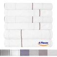 thumbnail image 4 of Sweet Home Collection 6 Piece Bed Sheets 1500 Thread Count Fine Microfiber Deep Pocket Set-Extra Pillow Cases, Value, King, Window Pane White, 4 of 4
