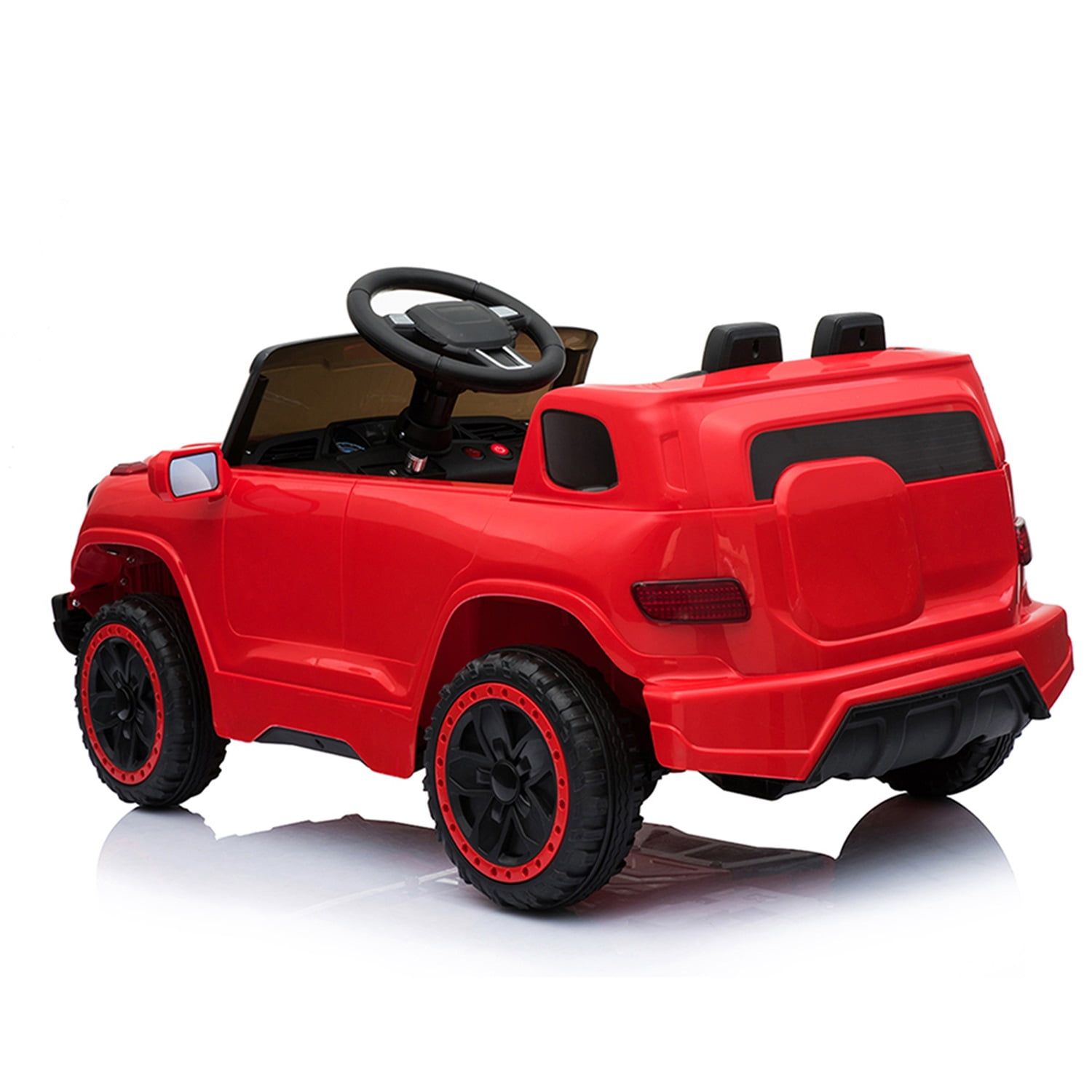 CIPACHO Electric Kids Ride On Cars 6V Battery Motorized Vehicles Children's Best Toy Car with 3 Speeds, Music, LED Lights and Realistic Horns, Red