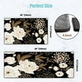 thumbnail image 5 of Kitchen Rugs Set Peonies and Roses Floral Vintage Seamless Gold and White Kitchen Mat for Floor Non-Slip Washable Kitchen Runner Doormat Bath Rug Carpet Comfort Standing Mats Decorations, 5 of 6