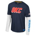 thumbnail image 2 of Unisex Stadium Essentials Navy Oklahoma City Thunder Spectator 2fer Long Sleeve  T-Shirt, 2 of 3