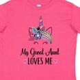 thumbnail image 4 of Inktastic My Great Aunt Loves Me Unicorn Niece Girls Toddler T-Shirt, 4 of 5