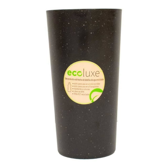 Vaso Mainstays de Plástico Ecológico 770 ml Negro