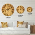 thumbnail image 4 of Designart 'Ancient World Map X' Vintage Wood Wall Clock, 4 of 5