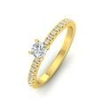 thumbnail image 3 of 1/2 Carat TW Round Natural Diamond Engagement Rings in 10k Yellow Gold, 3 of 5