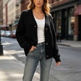 thumbnail image 5 of akafmk Cardigan Sweaters for Women Cable Knit Button Up Cardigan Long Sleeve Sweater Top Solid Color Fall Outfits, Size M, 5 of 6