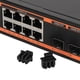 thumbnail image 3 of Conmutador PoE de 10 puertos, 8 puertos PoE de 1000M, 2 puertos de enlace ascendente de 1000M, conmutador Gigabit no administrado de Metal de 150W, enchufe estadounidense de 100-240V, 3 of 8