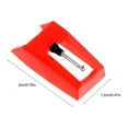 thumbnail image 2 of 4pcs Gramophone Record Needle Stylus Gramophone Turntable Needle (Red), 2 of 5