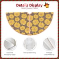 thumbnail image 3 of Rateoe Sunflower Pattern Christmas Tree Skirt with Ties , Christmas Tree Decorations, Farmhouse Christmas Decor Xmas Holiday Decorations-30", 3 of 6