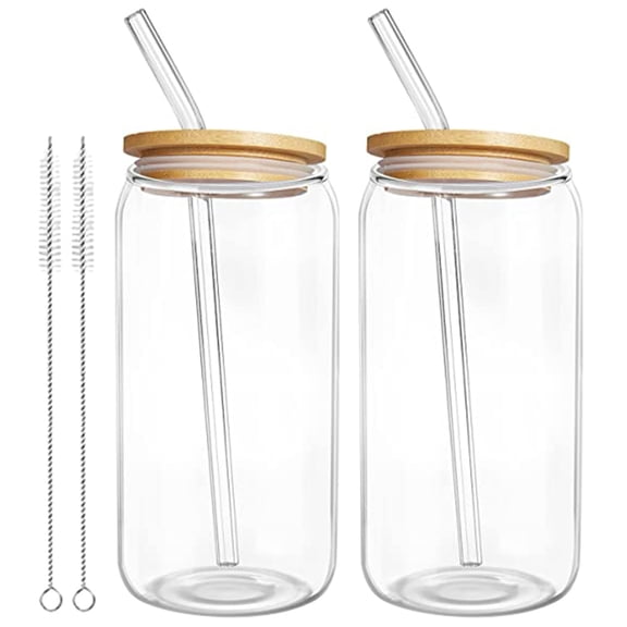 WRISTBIQUE Milk Cup Glass Coffee Mug 2 Sets