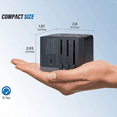 thumbnail image 6 of Universal Travel Adapter International Power Adapter with 6A 3 USB C and 2 USB Ports, 6 of 6