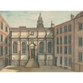 thumbnail image 2 of Samuel Ireland 14x11 Gold Ornate Wood Frame and Double Matted Museum Art Print Titled - Clement's Inn (Between 1794 and 1800), 2 of 4