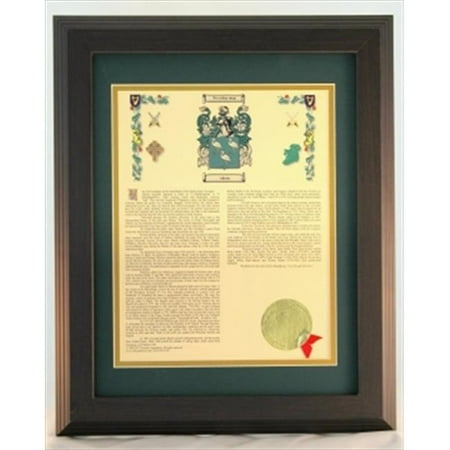 Townsend H003mcclure Personalized Coat Of Arms Framed Print. Last Name - (Best Name For Print Shop)