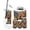 Color 2, variant on Rustic Bathroom Accessory Set 6 Piece Mallard Duck Farm Wild Western American Flag Trash can, Toothbrush Holder, Toothbrush Cup, Soap Dispenser, Soap Dish, Toilet Brush Holder