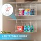 thumbnail image 3 of Cesto organizador colgante para ropa sucia Sonyabecca, 3 niveles, blanco, 3 of 8