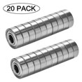 thumbnail image 4 of Rodamientos de bolas en miniatura Likrtyny 80 Uds 608ZZ ABEC-7 acero al carbono 8x22x7mm, 4 of 8