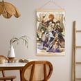 thumbnail image 5 of Genshin Impact Wooden Shaft Hanging Poster Home Decor Poster Wall Art Painting For Living Room Bedroom 16"X24", 5 of 7