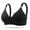Black, variant on Naughtyhood Woman's Underwear Fashion Plus SizeBra Deep V Underwire Wire Free Comfortable Push Up Bra Classic Everyday Easy-On Back Buckle Bra