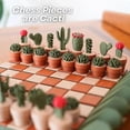 thumbnail image 3 of 3D Printed 32PCS Cactus Chess Board Set Roll-Up Portable Cactichess Chess, 3 of 5