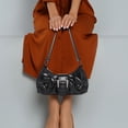 thumbnail image 2 of Shoulder Bag for Women Y2k Mini Trendy Purse Cute Goth Punk Vintage Handbag Portable Fashion Elegant Messenger Crossbody Bag, 2 of 5