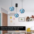 thumbnail image 4 of Football Ceiling Light, LED Soccer Pendant Lamp Iron PC Material Warm Light, Hardwired Installation, Soccer Ball Ceiling Lamp for Bedroom Living Room Study Indoor Use, 4 of 7
