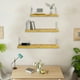 thumbnail image 4 of 3 Pcs Wall Shelves Set Floating Shelves Display Shelf Wall Mount Wooden Rack Spice Rack Bookshelf For Living Room Toilet Office Bedroom Kitchen, 4 of 5