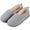 Light Grey, variant on EverFoams Womens' Memory Foam Comfort Knit House Shoes Light Weight Terry Cloth Loafer Slippers with Anti-Skid Rubber