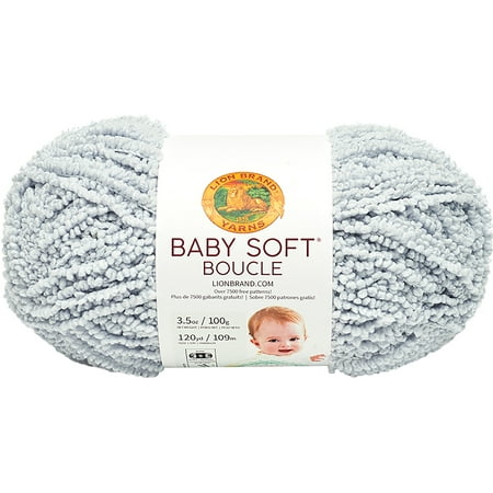 Plymouth Boucle Yarn - Lion Brand Baby Soft Boucle Yarn-Cloud