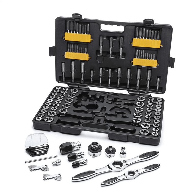GearWrench 82812 114-Piece Large Combination Tap and Die Set with