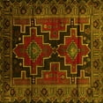thumbnail image 1 of Ahgly Company Machine Washable Indoor Square Persian Yellow Traditional Area Rugs, 3' Square, 1 of 4
