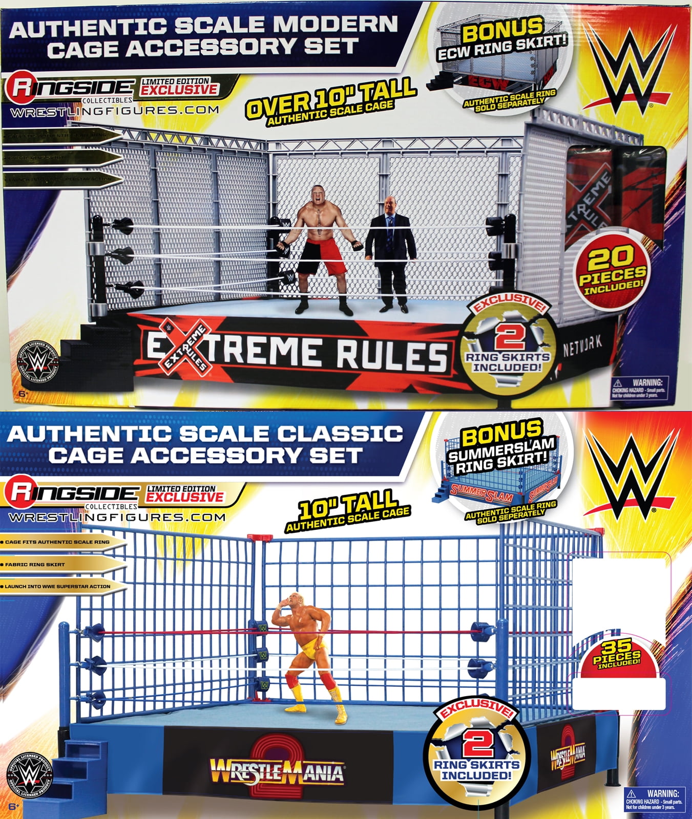wwe steel cage ring playset