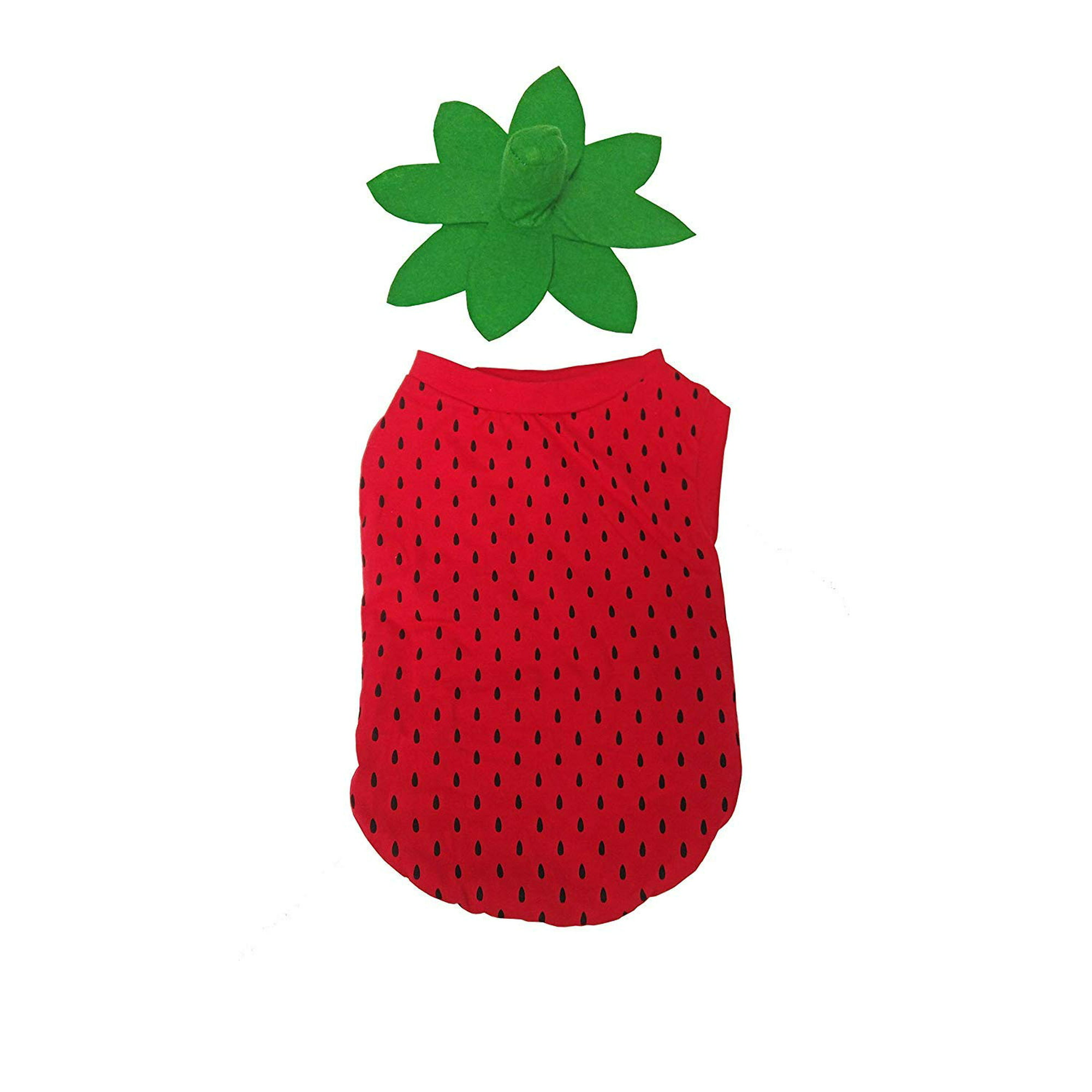 Midlee Strawberry Dog Costume Small