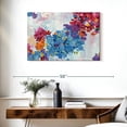 thumbnail image 3 of Elephant Stock What Dreams Look Like Wall Art - Horizontal Canvas Wall Art - Living Room Wall Decor - Abstract Canvas - Blue And Red Decor By Wild Apple Portfolio - 36" x 24", 3 of 8