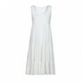 thumbnail image 3 of SHOPESSA Women's Summer Dresses Fashion Holiday Solid Color Sleeveless Party Beach Dress, 3 of 5