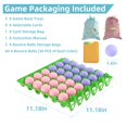thumbnail image 3 of Party Game Pertresion Bounce Ball Shots con 60 bolas y cartas, 3 of 6