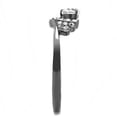 thumbnail image 4 of Womens Light Black Ring Anillo Para Mujer Stainless Steel Ring with AAA Grade CZ in Clear Zariah, 4 of 4