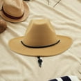 thumbnail image 6 of Cowboy Hat Photo Props Sun Hat Cowgirl Hats for Performance Party Engagement Light Brown, 6 of 9