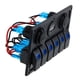 thumbnail image 3 of Panel de interruptor de de 6 , regulable automáticamente, panel de interruptor de lámpara antiniebla LED de encendido / Luz azul kusrkot Panel de interruptores basculantes, 3 of 8