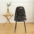 thumbnail image 2 of Rosnek Stretch Printed Armless Shell Chair Cover Lounge Slipcover for Dining Room Home Banquet, 2 of 5