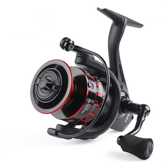 Équipement de Pêche Traîne Max 10 kg Pêche en Eau Salée Moulinets Spinning 12+1BB Accessoires de Pêche à la Carpe Roulements de Mer pour Bobines, Cadre Squelettique en Aluminium Rigide