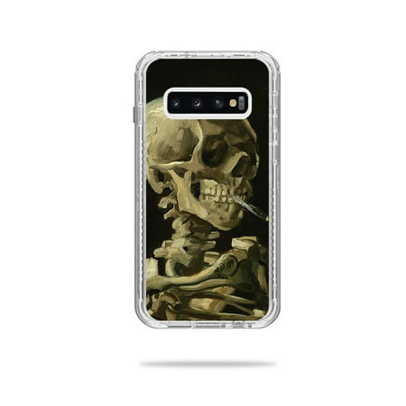 Skull Cigarette Case - Skin For Lifeproof Next Case Samsung Galaxy S10+ - Skull With Cigarette | MightySkins Protective, Durable, and Unique Vinyl Decal wrap cover | Easy To Apply, Remove, and Change Styles