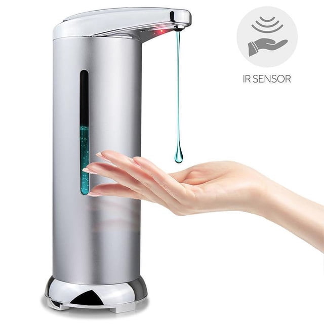 Big Clearance! Motion Sensor Liquid Dish Sanitizer Dispenser Soap Dispenser Touchless Stainless Steel Automatic Soap Dispenser Suit for Kitchen Hotel Public Bathroom.