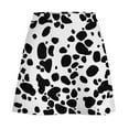 thumbnail image 5 of Mini Skirt for women Dalmatian Skirt Ladies Black And White Vintage Mini Skirts High-waisted Custom, 5 of 7