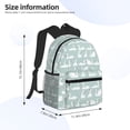 thumbnail image 4 of Daiia White Swan School Backpack for Men Women, Unisex Large Waterproof Bookbag Schoolbag Casual Daypack for High School/College/Teens/Travel/Work Black, 4 of 8