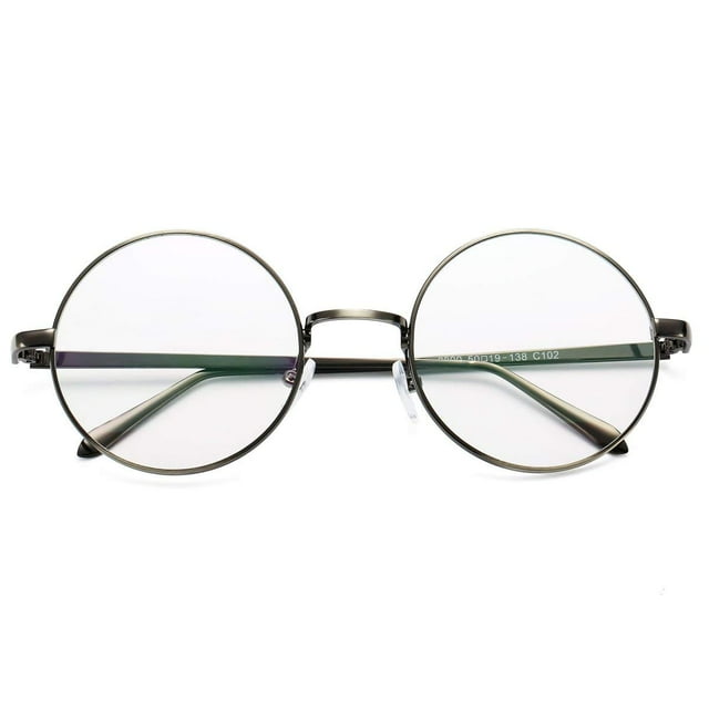 Marco de gafas Pro Acme Retro, redondo, color bronce, 14 cm